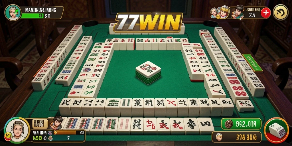 Tampilan antarmuka yang menarik dari gameplay Mahjong 77WIN.
