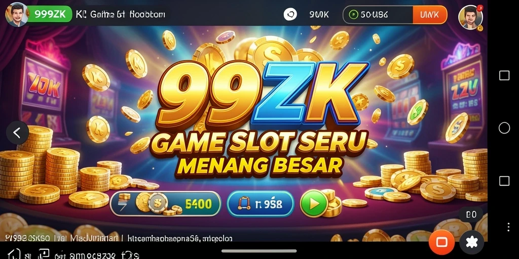 Tampilan menarik gameplay slot di 999ZK.