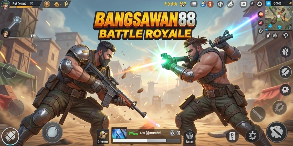Tampilan gameplay menarik dari BANGSAWAN88 dengan pertempuran intens.