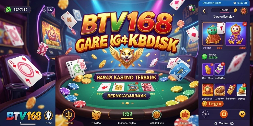 Tampilan gameplay BTV168 yang menarik dan interaktif dalam suasana kasino.
