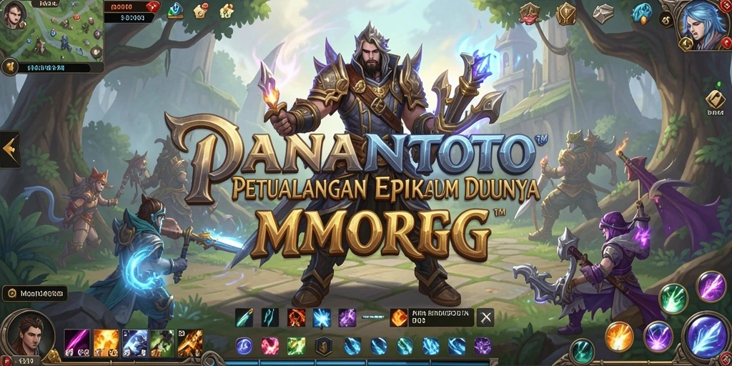 Tampilan gameplay seru di dunia petualangan MMORPG.