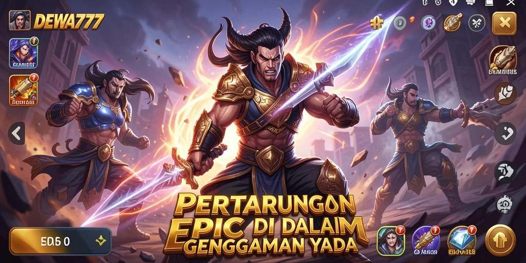 Gameplay seru DEWA777 dalam arena pertarungan yang menegangkan.