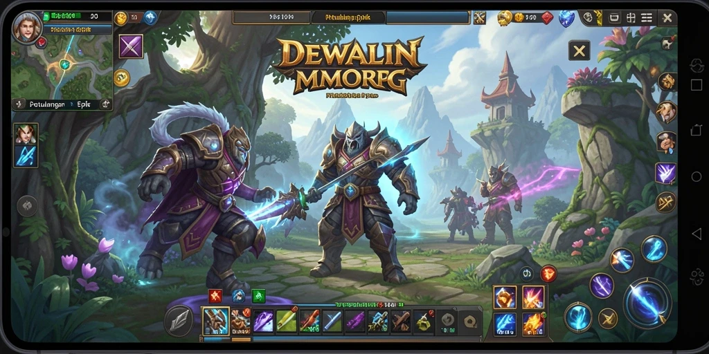 Gameplay epik DEWALIN dengan grafik menakjubkan dan aksi seru.