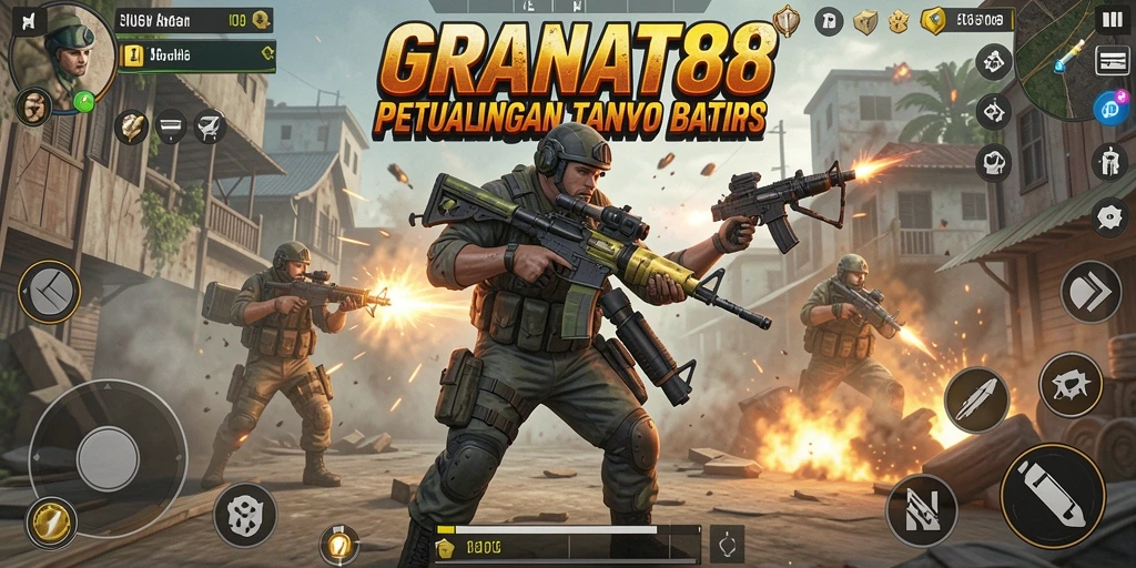 Screenshot menampilkan pertarungan seru di GRANAT88.