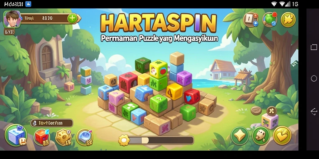 Tampilan gameplay HARTASPIN yang seru dan interaktif.