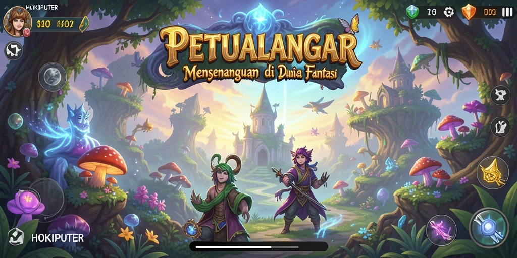 Tampilan gameplay <strong>HOKIPUTER</strong> yang menarik dan penuh warna.