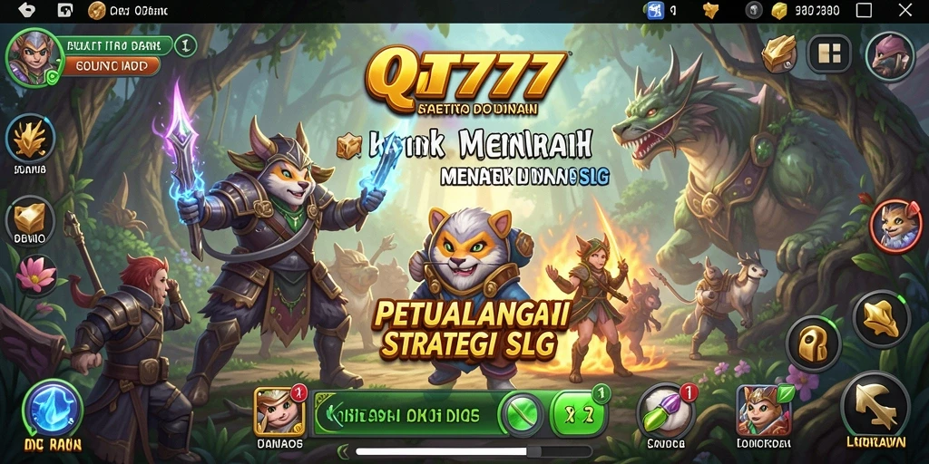 Tangkapan layar gameplay yang menampilkan pertempuran strategis di QT777.